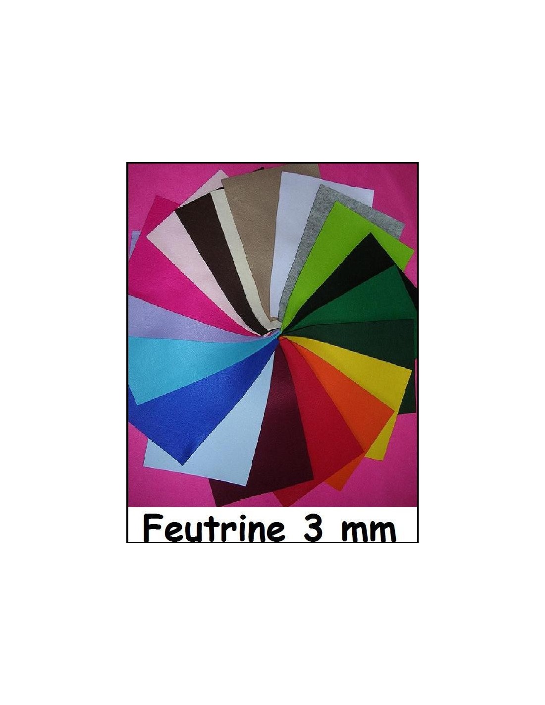 Feutrine épaisse et rigide - 2 mm - 30 x 30 cm - 32 couleurs - Feutrine 2  mm - Creavea