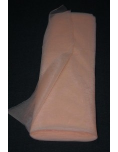 Tulle souple peche saumon abricot largeur 280 300 cm au mètre Tulle souple peche saumon abricot largeur 280 300 cm au mètre