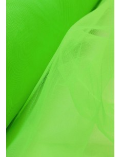 Tulle souple vert fluo largeur 280 300 cm au mètre Tulle souple vert fluo largeur 280 300 cm au mètre