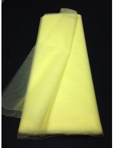 Tulle rigide jaune au metre large 140 cm Tulle rigide jaune au metre large 140 cm