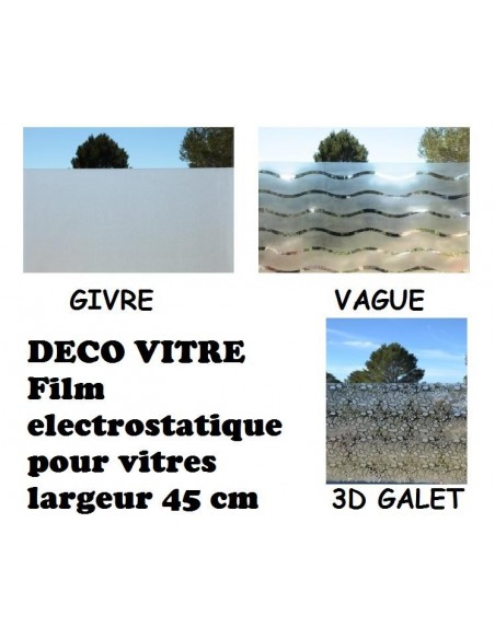 Film deco vitre largeur 45 cm et 90 cm