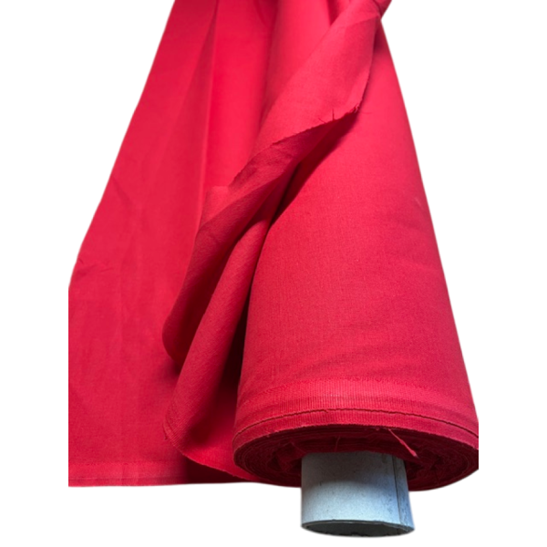 Tissus COTON non feu M1 ROUGE largeur 310 cm