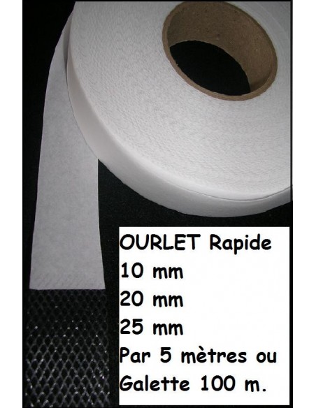 OURLET rapide 100 metres : 10mm 20mm 25mm