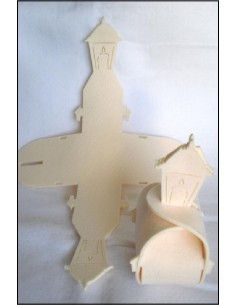 Figurine feutrine LANTERNE blanc Figurine feutrine LANTERNE blanc