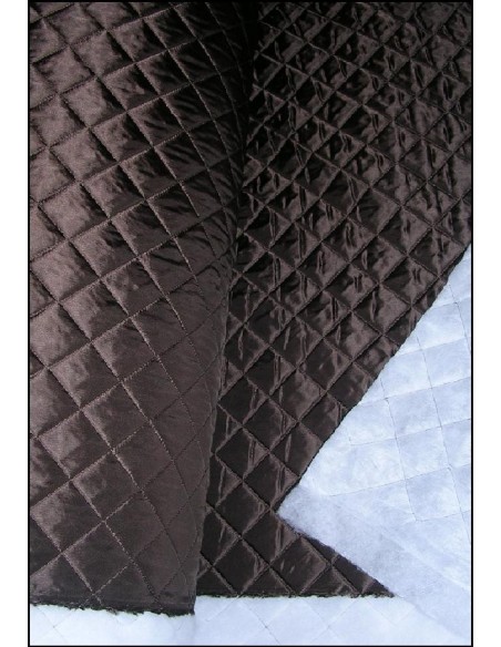 DOUBLURE MATELASSEE Marron chocolat au metre largeur 150 CM